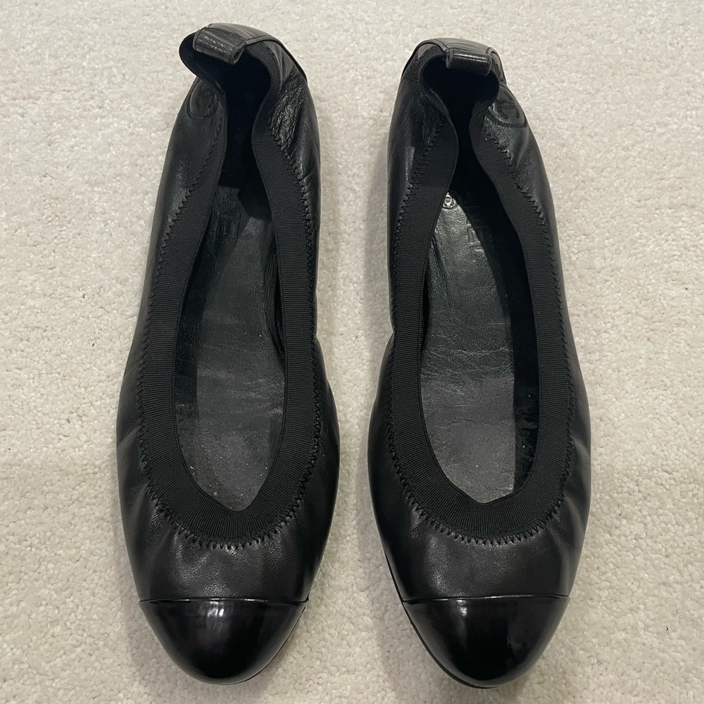 Black Chanel Flats